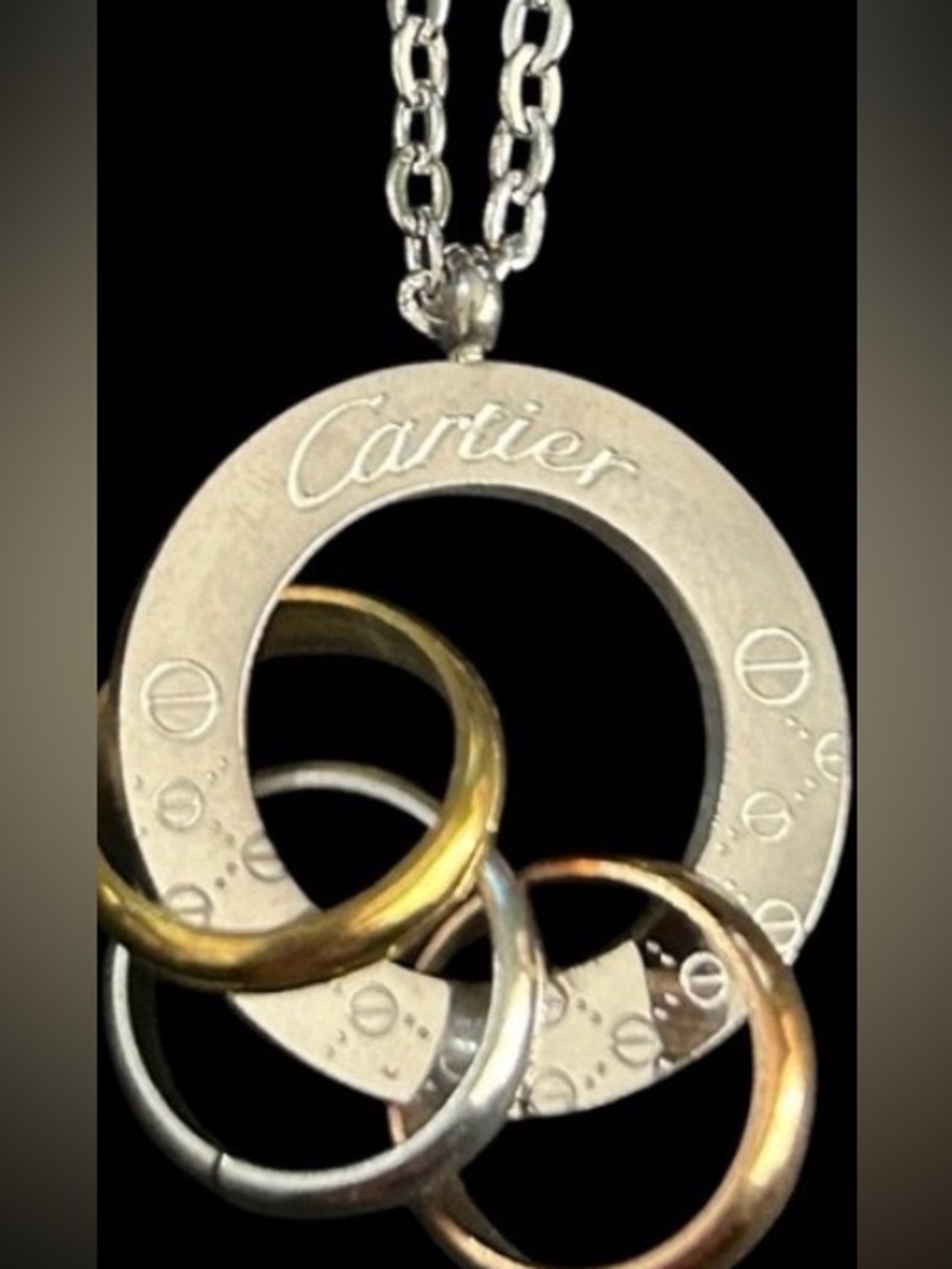 Cartier Silver tone necklace set-fashion jewelry